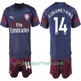Koszulka Arsenal Pierre-Emerick Aubameyang 14 Dziecięcy Wyjazdowe Koszulki Piłkarskie 2018-2019 Krótki Rękaw